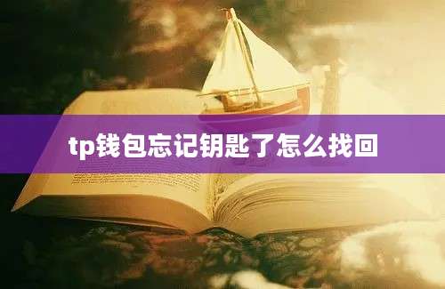 tp钱包忘记钥匙了怎么找回