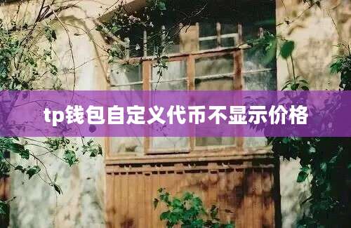 tp钱包自定义代币不显示价格
