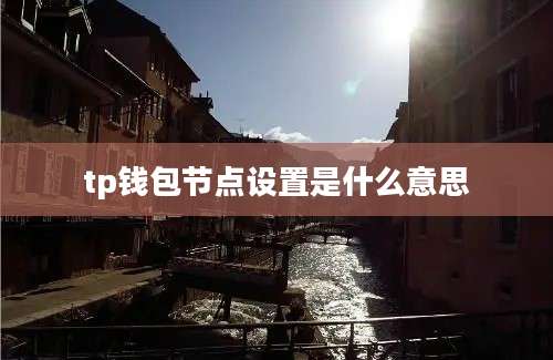 tp钱包节点设置是什么意思