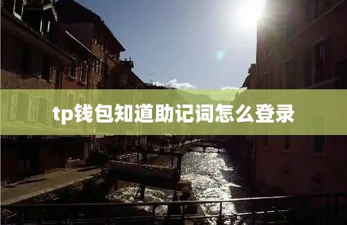 tp钱包知道助记词怎么登录