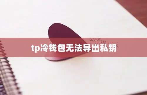 tp冷钱包无法导出私钥