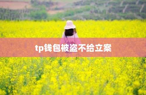 tp钱包被盗不给立案
