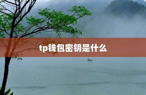 tp钱包密钥是什么