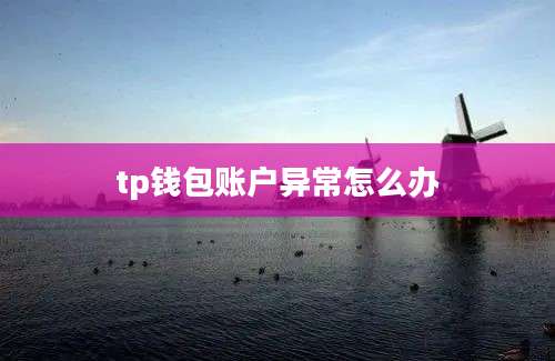 tp钱包账户异常怎么办