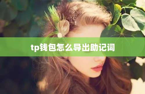 tp钱包怎么导出助记词