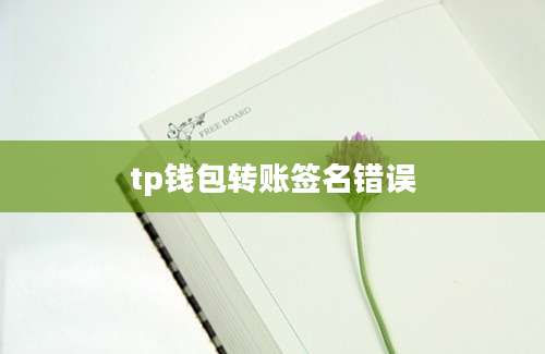 tp钱包转账签名错误